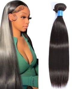 Cranberry Hair Extensiones de Cabello Brasileño Liso Un