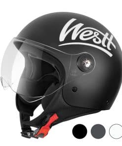Casco de moto Westt 3/4 Casco abierto de motocicleta Casco