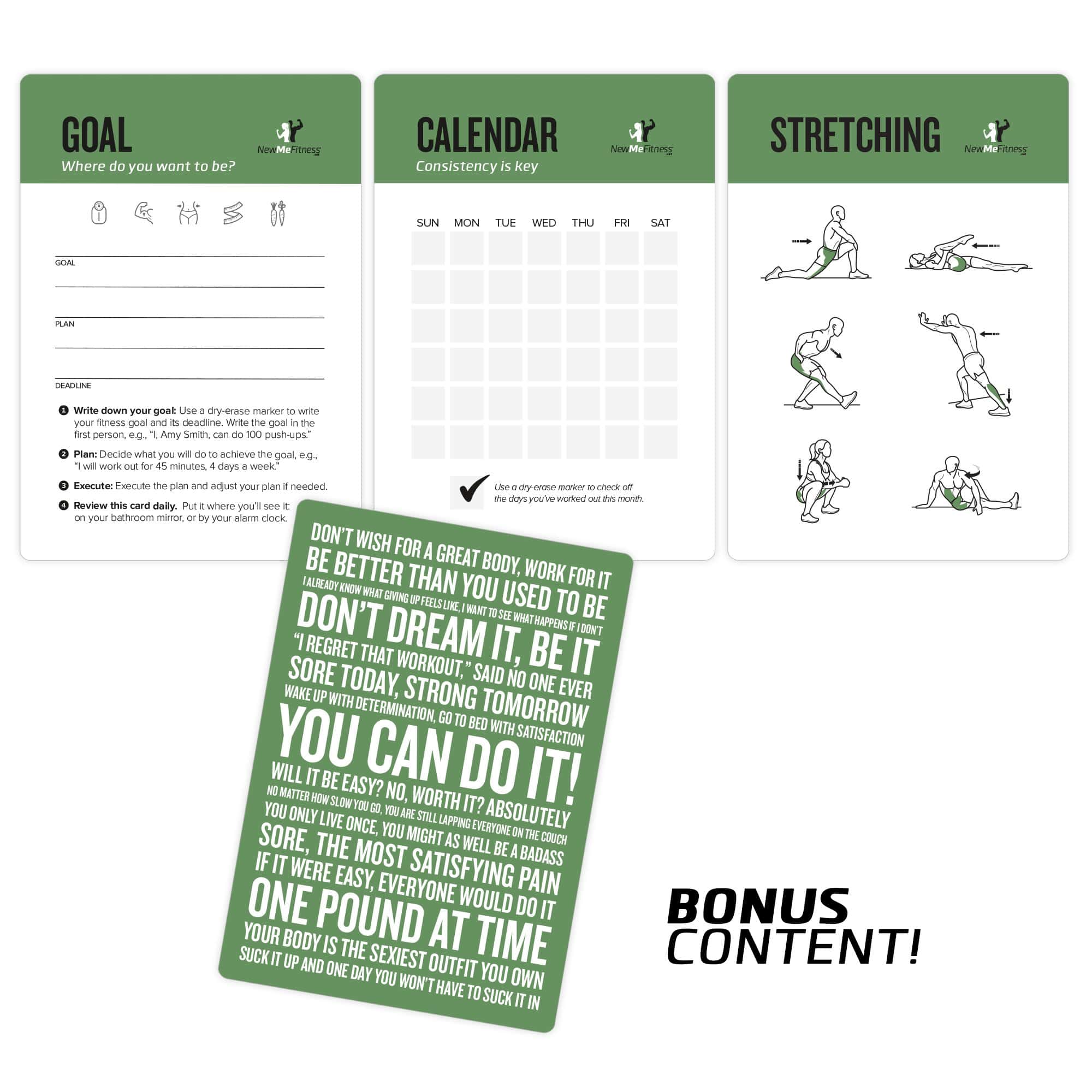 Baraja de Ejercicios con Bandas de Resistencia NewMe - Imagen 7