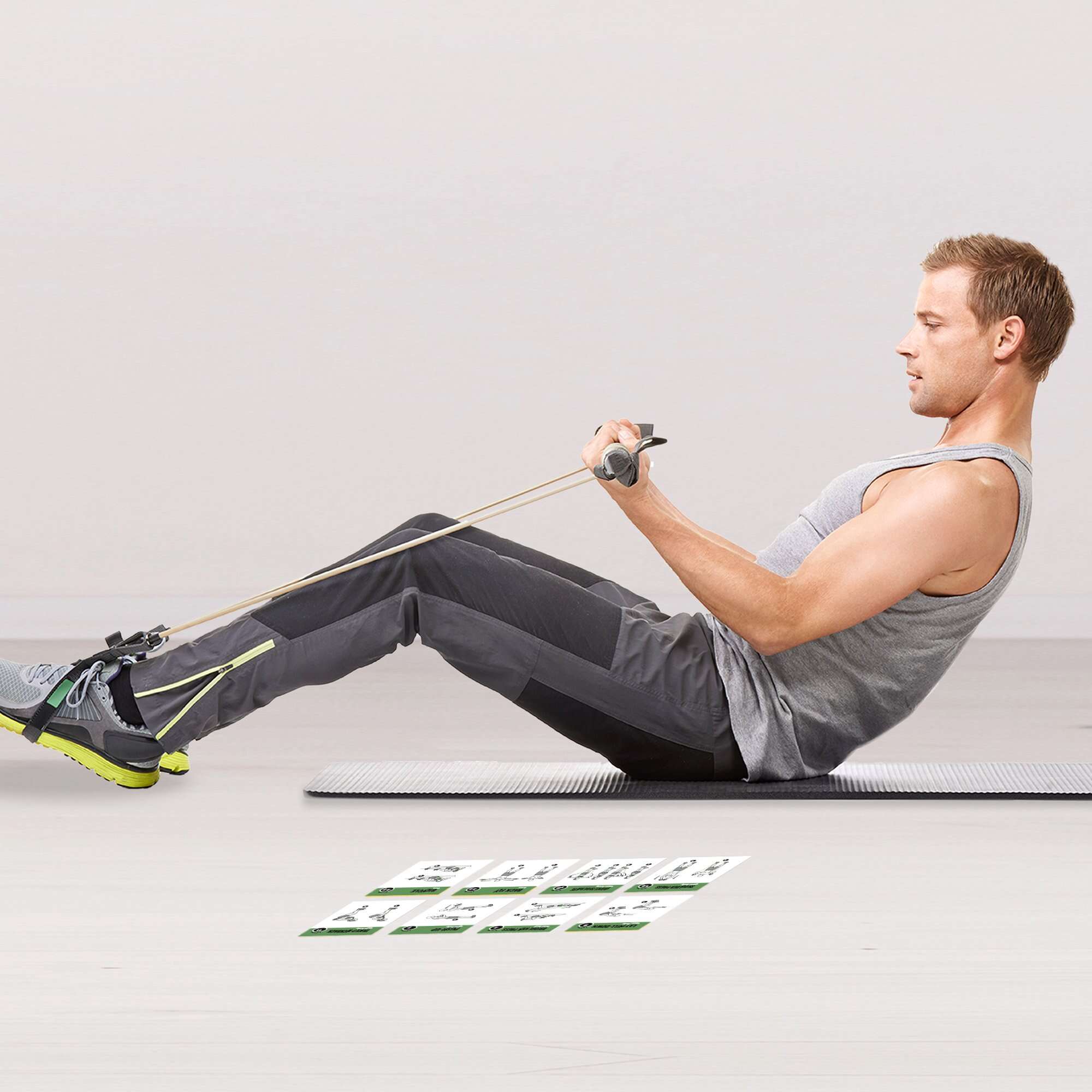 Baraja de Ejercicios con Bandas de Resistencia NewMe - Imagen 6