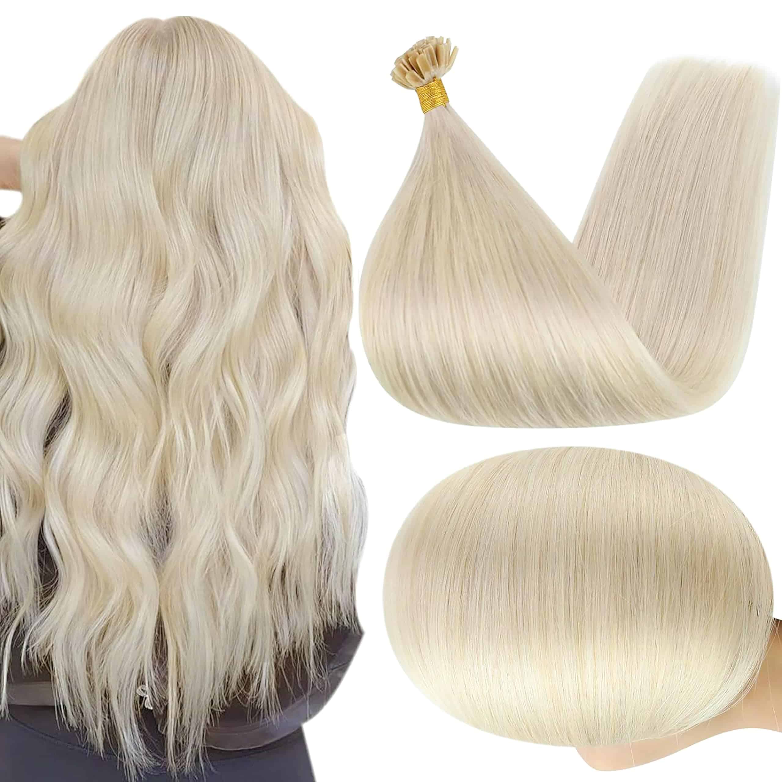 Extensiones de Cabello en U Real de Puntas Full Shine 16