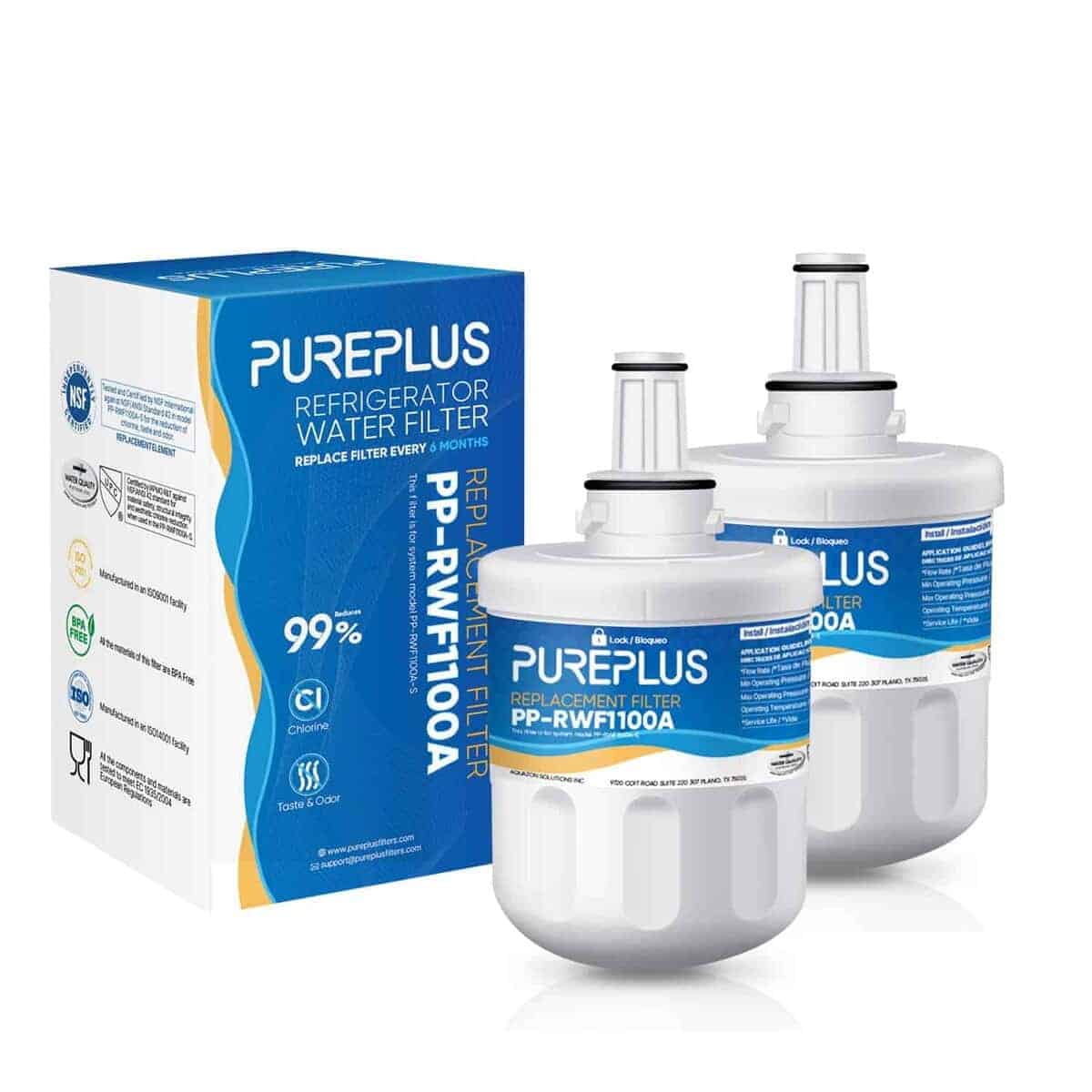 Filtro de agua para refrigerador PUREPLUS de reemplazo para