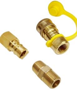 Juego de Conexiones Rápidas de Gas Natural de 3/8 Pulgadas