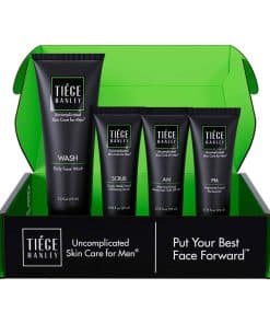 Set de cuidado de la piel para hombres Tiege Hanley, Rutina