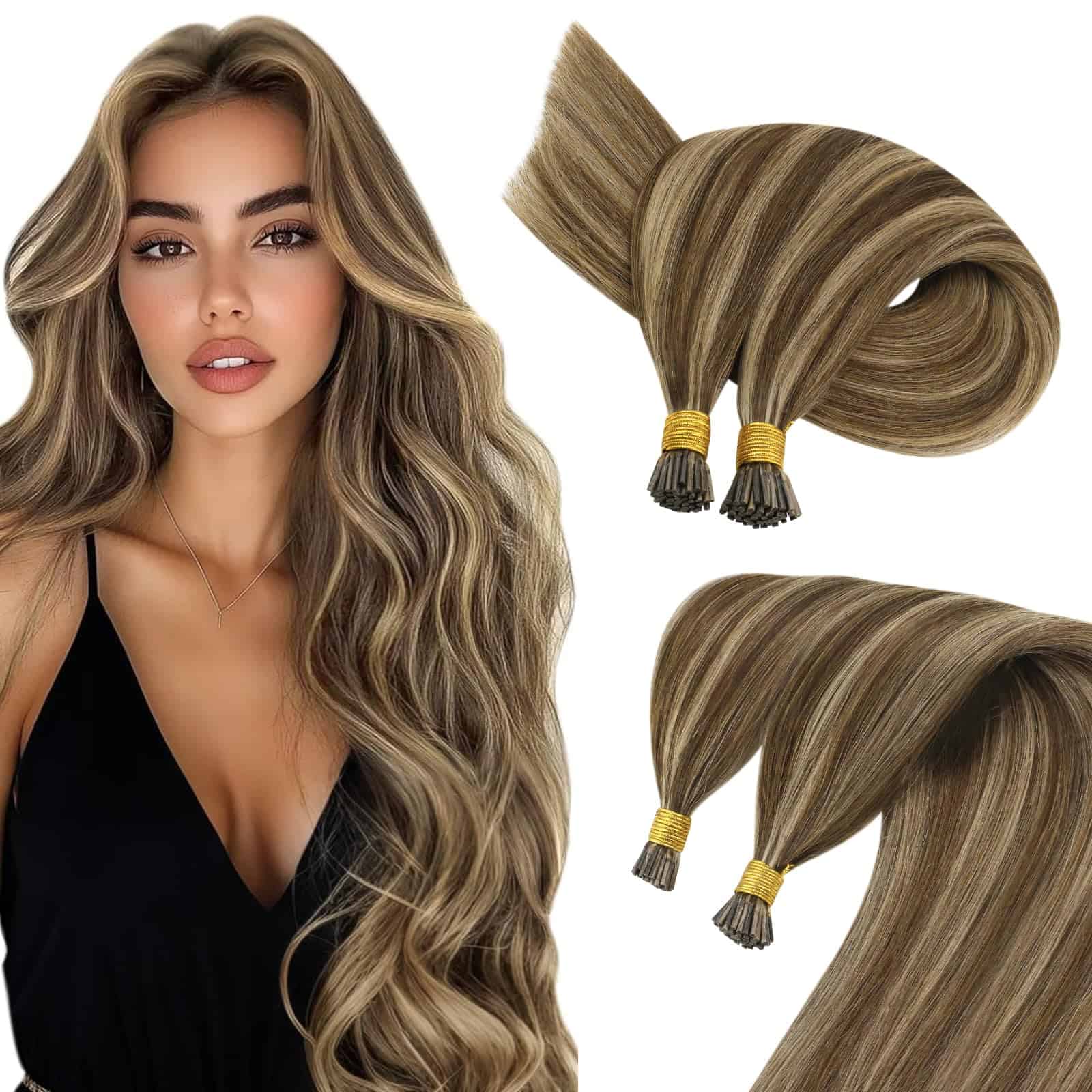 Extensiones de Cabello I Tip Invisible de Pelo Humano Sunny