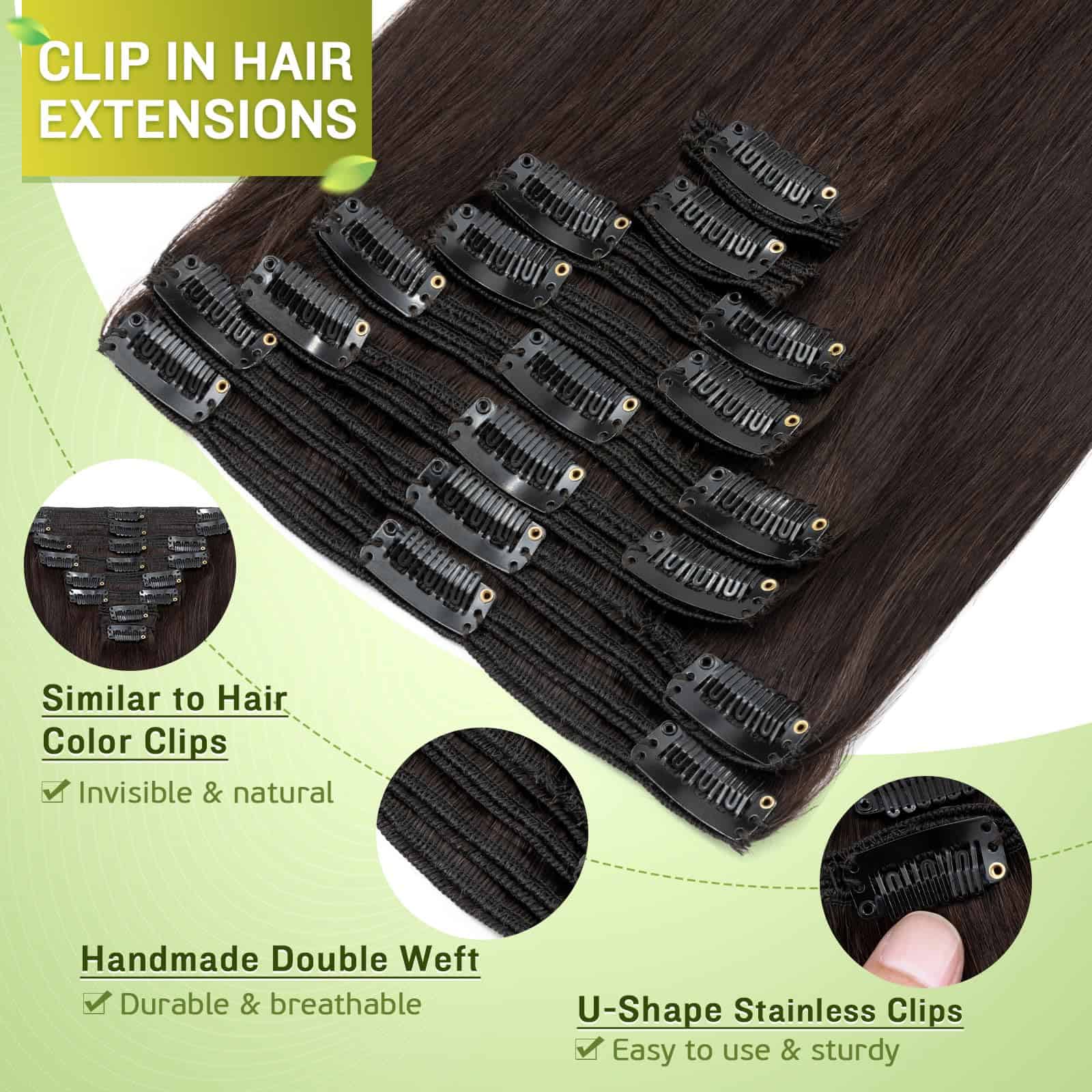 Extensiones de Cabello Clip en Doble Trama 100% Natural - Imagen 5