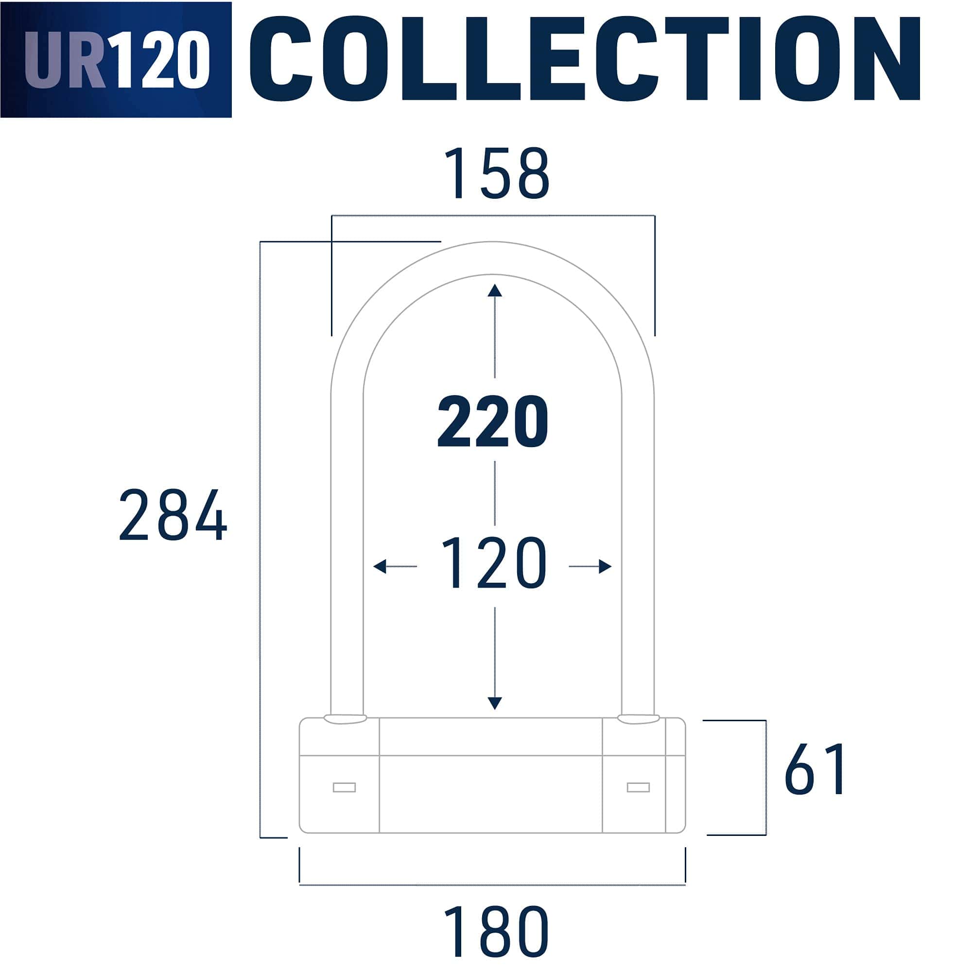 Candado de Moto Urban UR120220 Máxima Seguridad Aprobado - Imagen 8