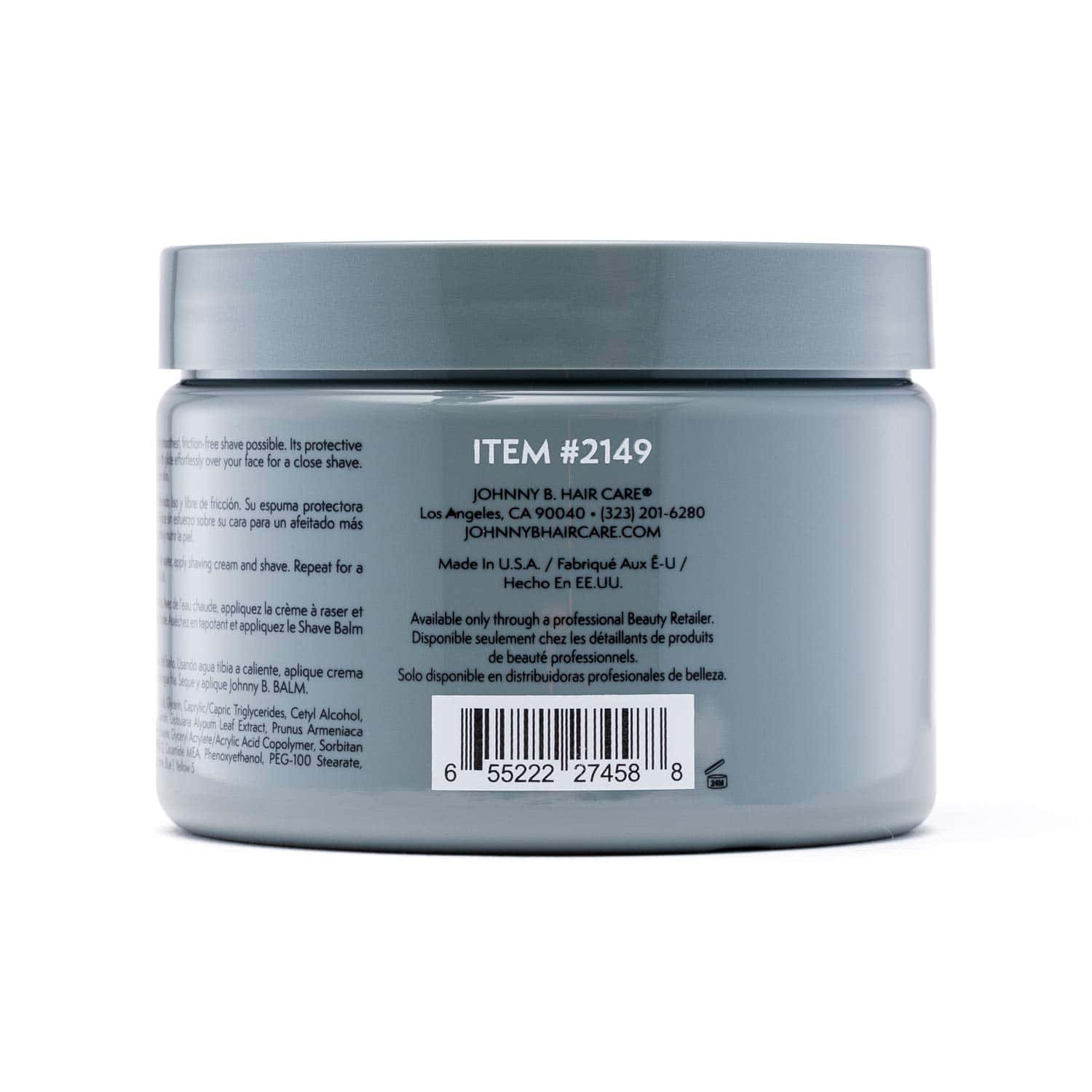 Crema de Afeitar Premium para Hombres JOHNNY B. 12 oz - Imagen 4