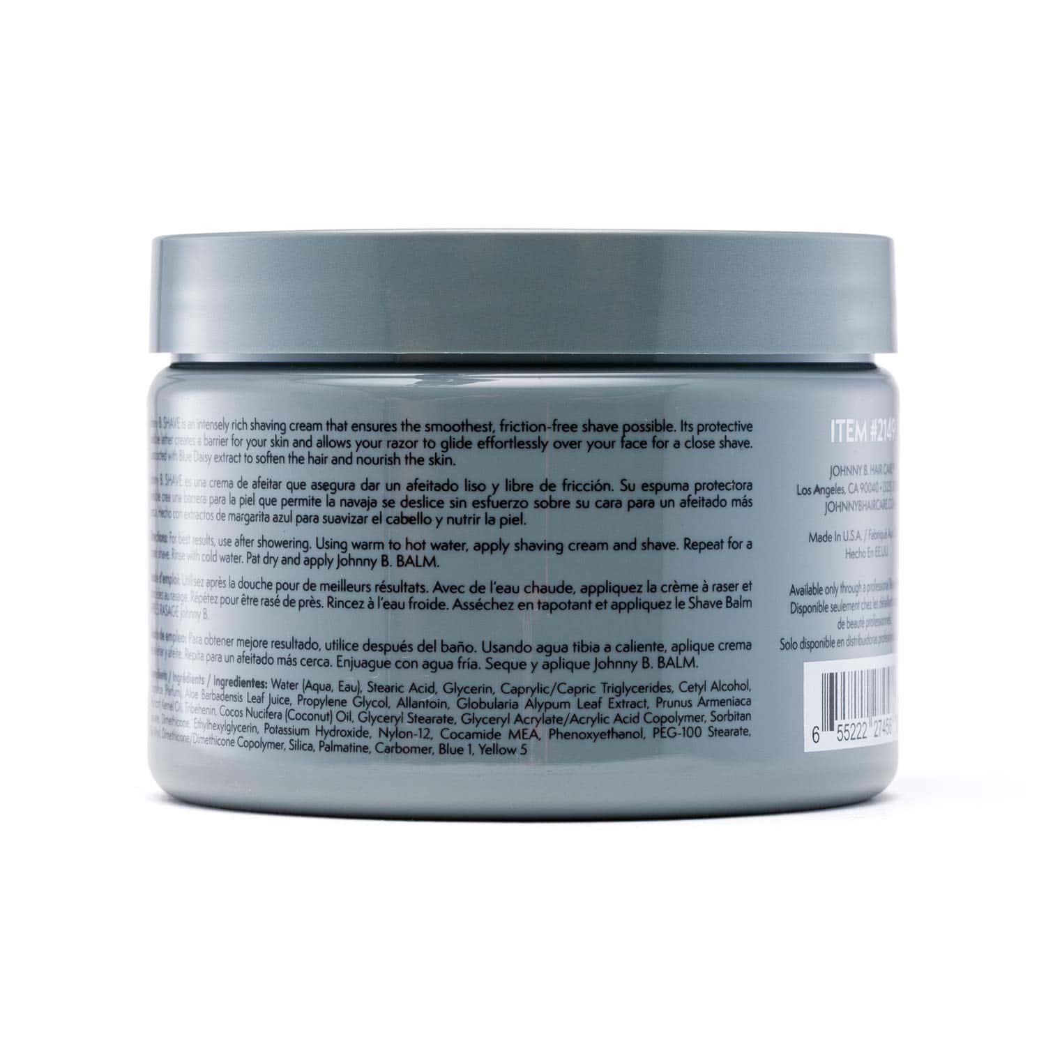 Crema de Afeitar Premium para Hombres JOHNNY B. 12 oz - Imagen 3