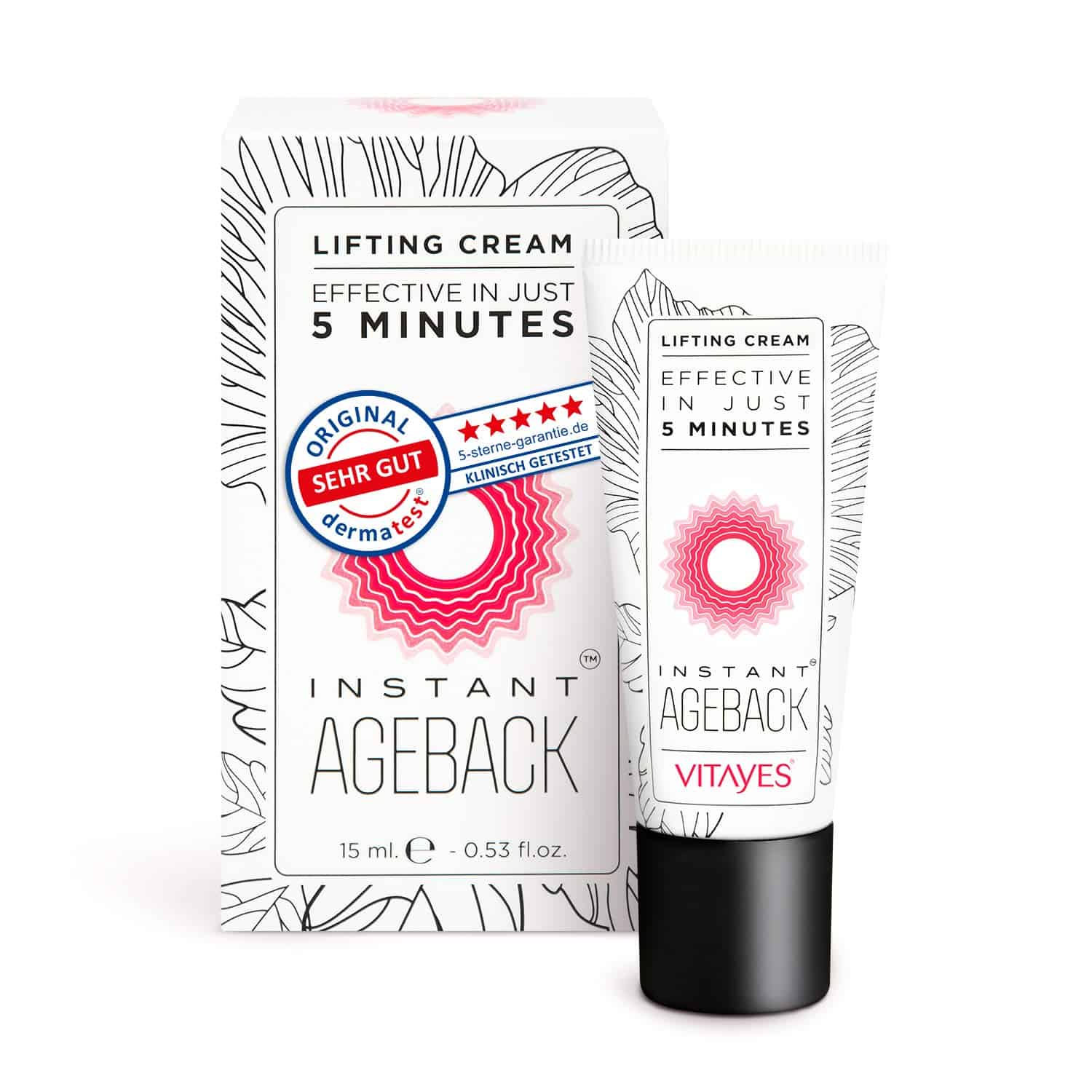 Crema Lifting VITAYES Instant Ageback, Removedor de Bolsas