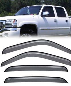 4pcs Deflectores de Viento para Ventanas -Ahumado Oscuro