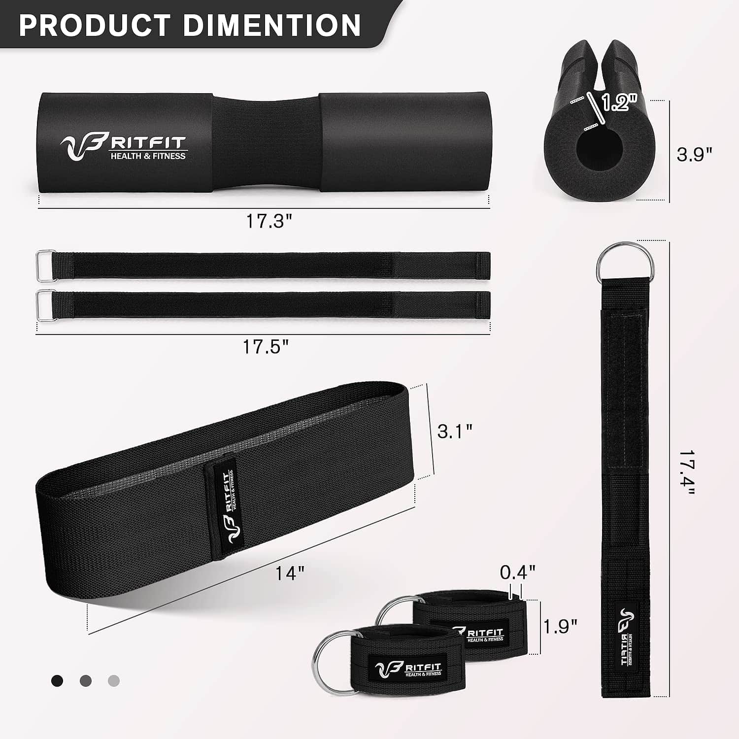 Conjunto de 7 Piezas para Barra de Pesas RitFit Mejorado - Imagen 3