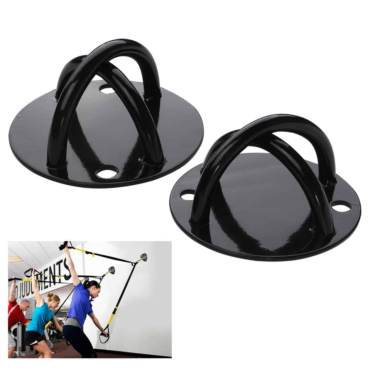 2pcs Soporte de Techo Pared para Anclaje de Correas de