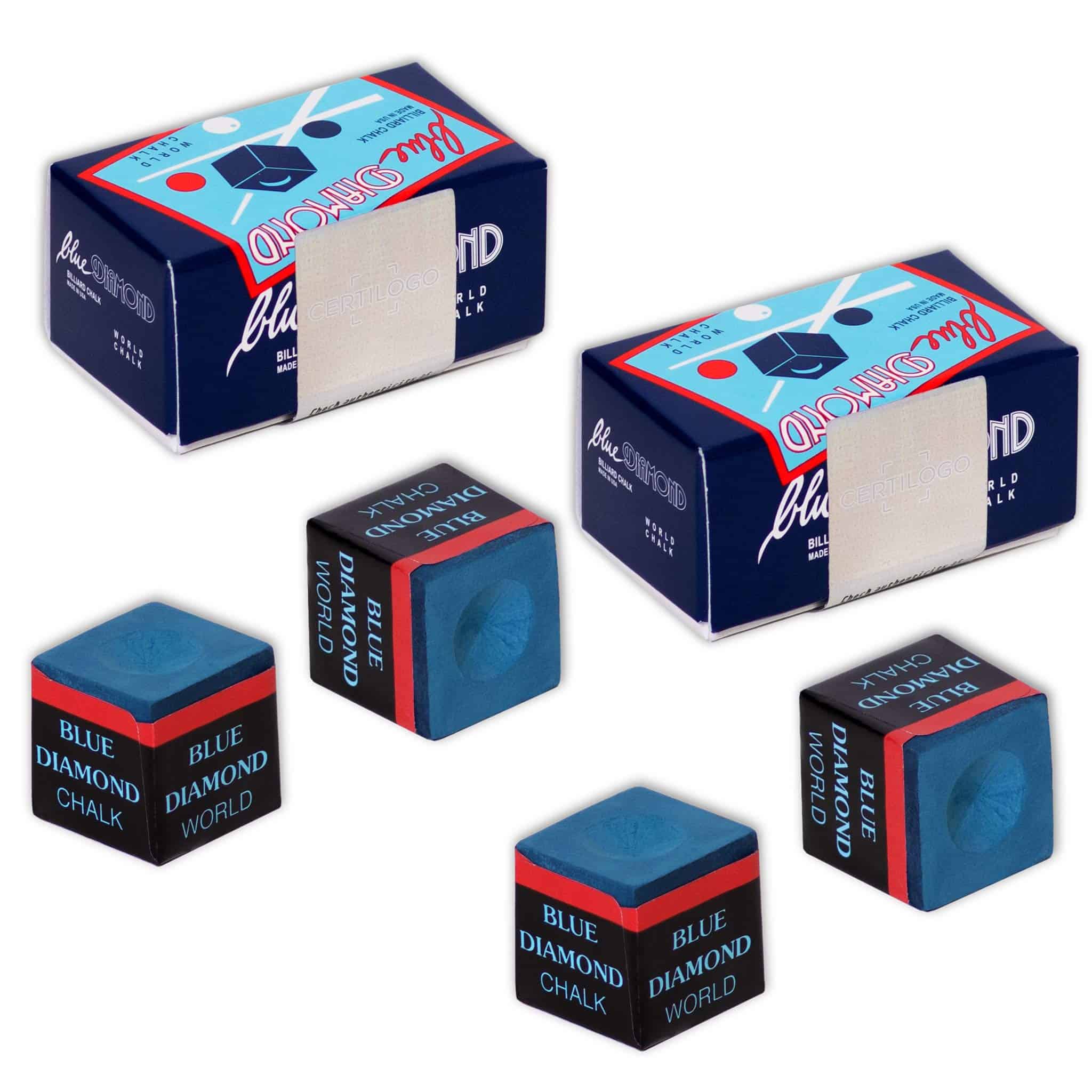 Tiza para taco de billar Blue Diamond con protección