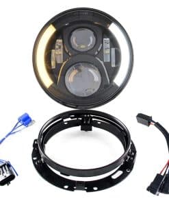 Faro LED redondo de 7" para motocicleta SKTYANTS con Luces