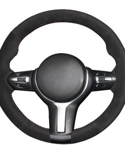 Cubierta de volante de coche de ante negro MEWANT (1.4 mm