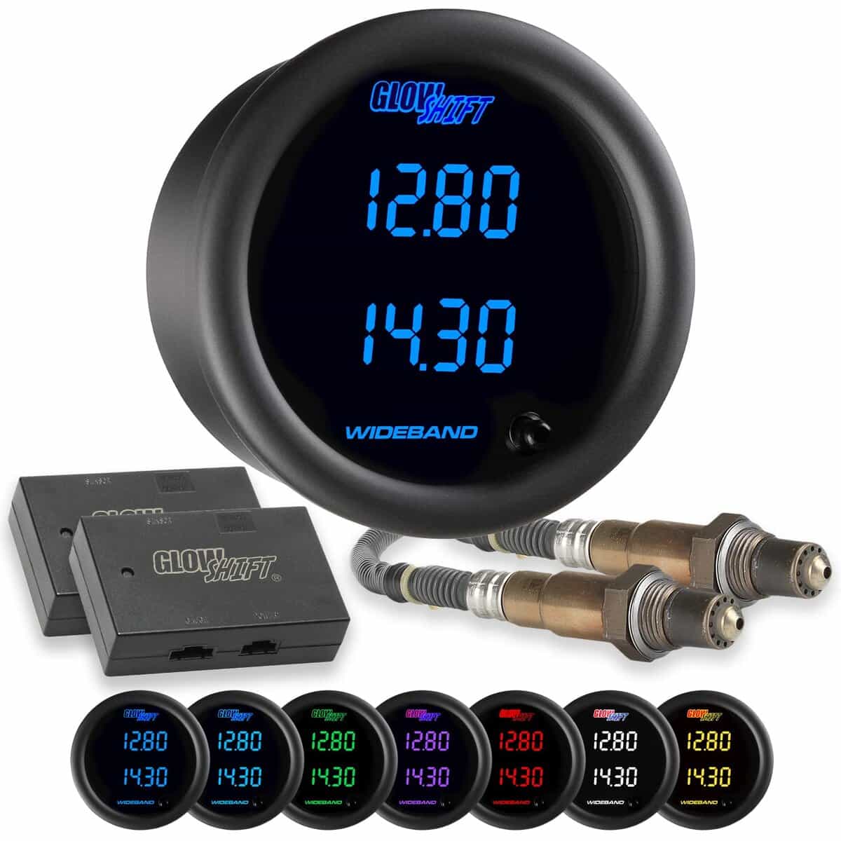 GlowShift Medidor de Relación Aire/Combustible Dual Digital