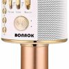 Micrófono de Karaoke Bluetooth Inalámbrico BONAOK, 3 en 1