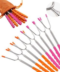 Palillos para Asar Malvaviscos BBQStyle, Juego de 8 Piezas