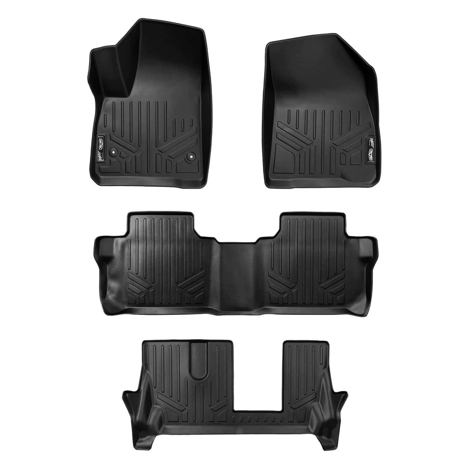 Conjunto de alfombrillas MAXLINER de 3 filas para GMC