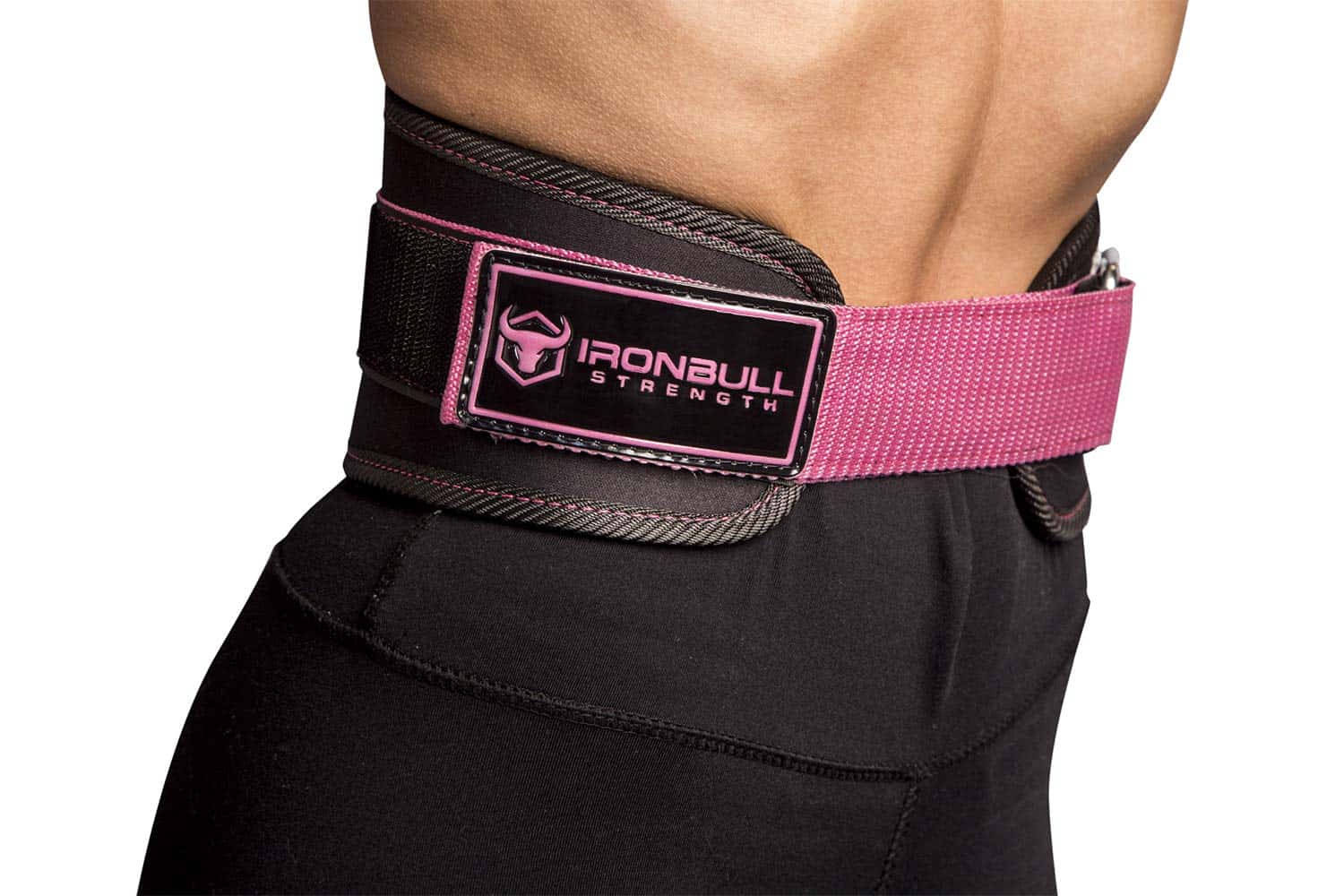 Cinturón de levantamiento de pesas para -Negro/Rosa - Imagen 6