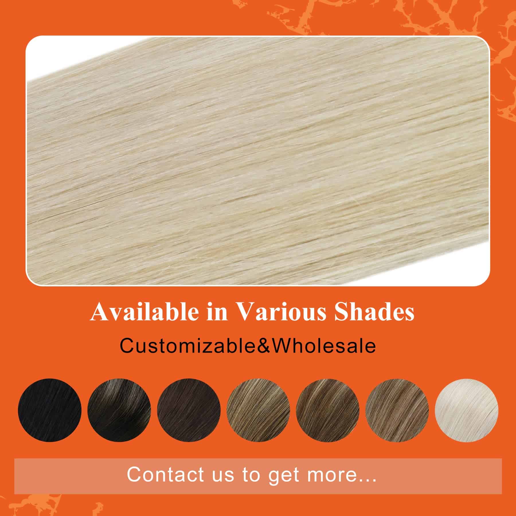 Extensiones de Pelo Tape in Rubias Rubias Platino #60 - Imagen 7