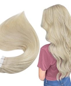 Extensiones de Pelo Tape in Rubias Rubias Platino #60