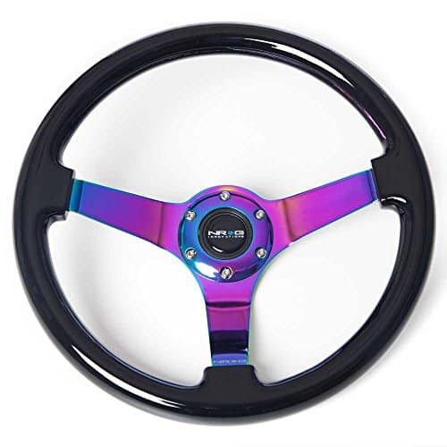 Volante NRG Innovations ST-036BK-MC Classic Black Wood - Imagen 4