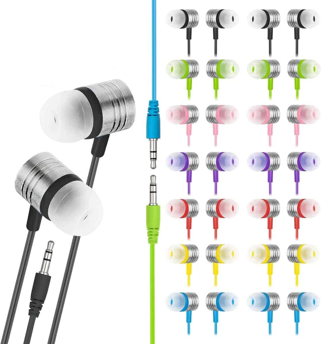 Paquete de 30 Audífonos Jelly Matte - Audífonos para el - Imagen 9