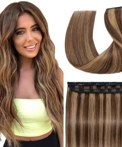 Extensiones de Cabello Humano de Clip S-noilite Una Pieza