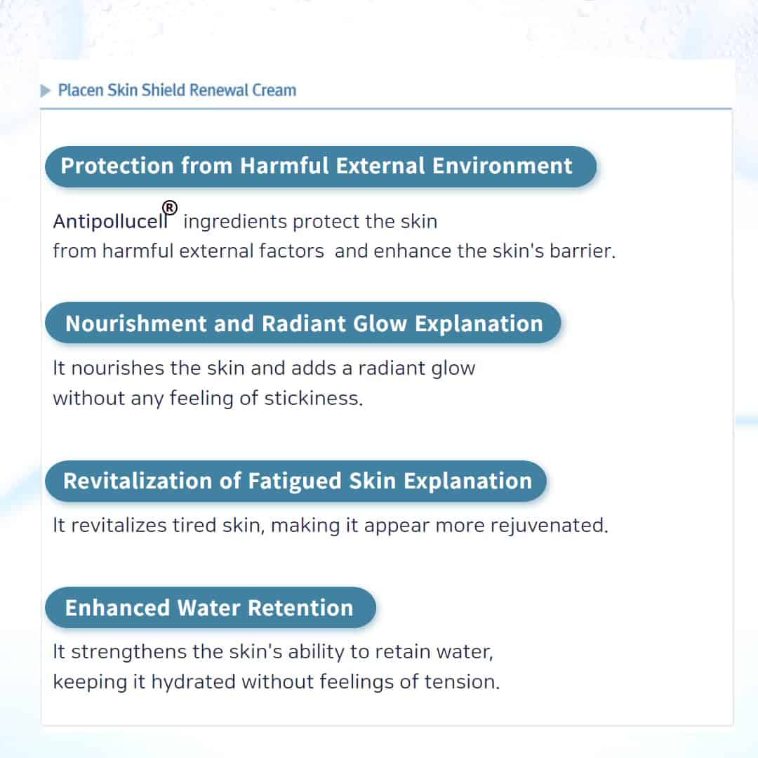 CREMA RENOVADORA DE PIEL RENECELL PLACEN SKIN SHIELD - Imagen 4