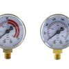 Manómetros de baja y alta presión para regulador de propano