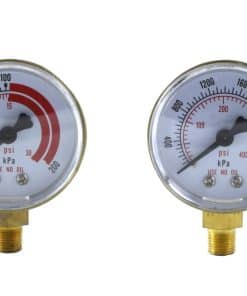 Manómetros de baja y alta presión para regulador de propano