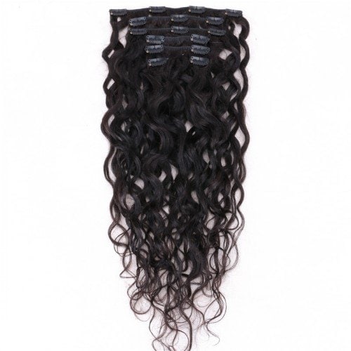 Extensiones de Cabello Natural Ondulado Clip en Pelo Humano - Imagen 3