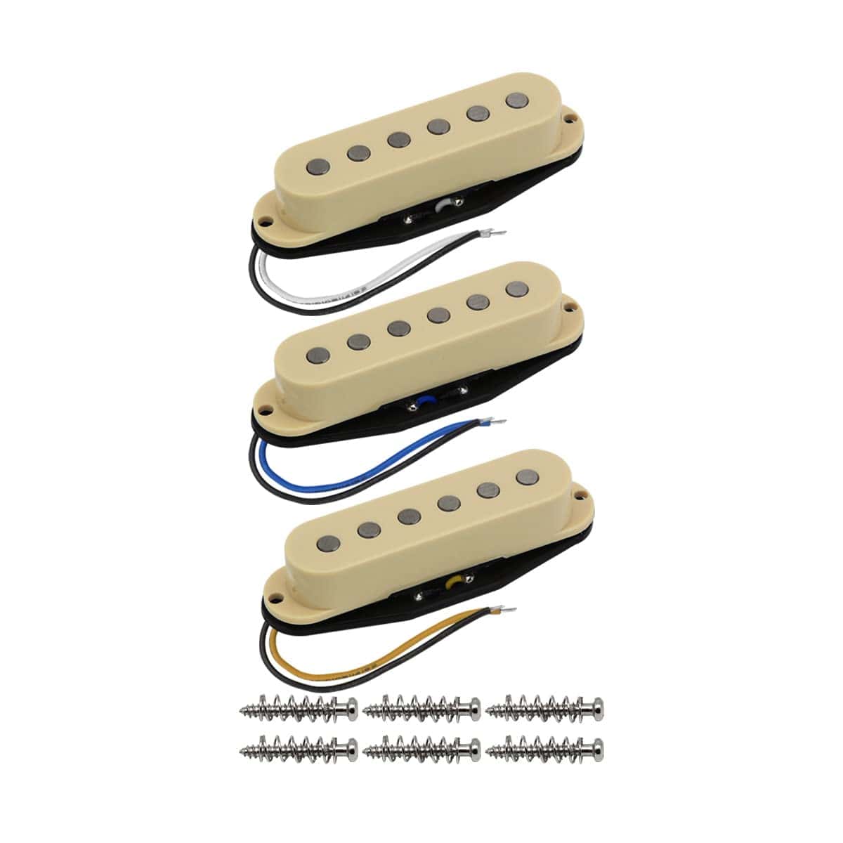 Set de Pastillas de Guitarra FLEOR Alnico 5 -Crema