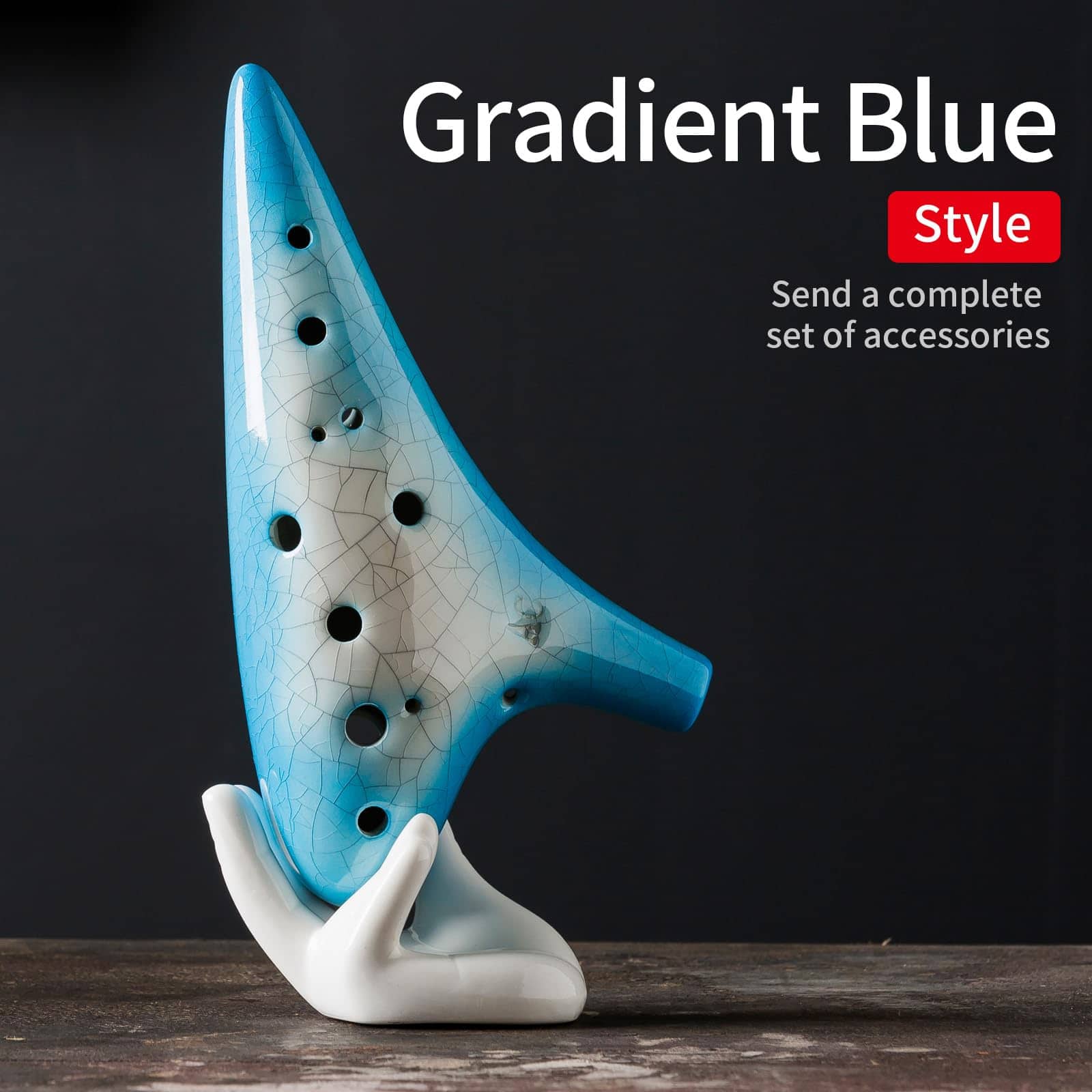 Ocarina Dulce Joy of Wood Thrush 12 Agujeros en C con - Imagen 7