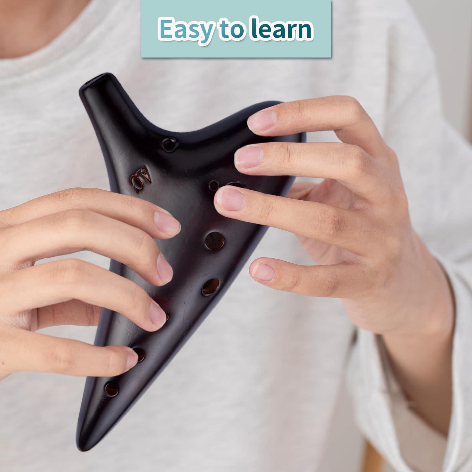 Ocarina Alto C de Cerámica de 12 Agujeros 'Alegría del - Imagen 3