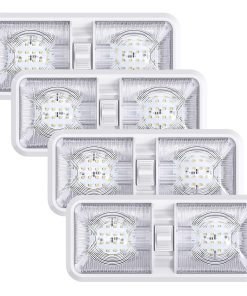 Luz de Techo RV LED de Doble Cúpula Leisure LED 4 Pack con