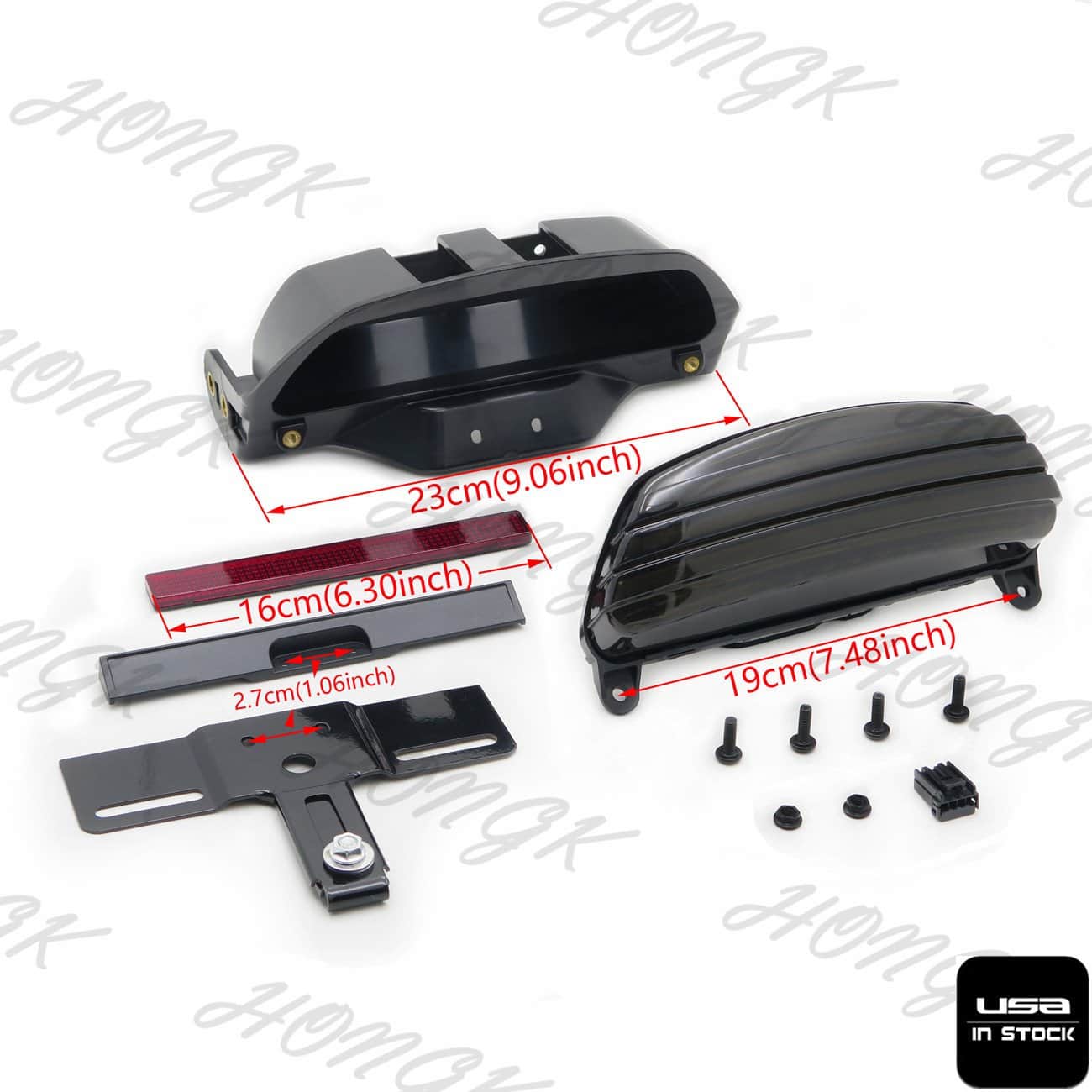 Soporte de luz trasera LED Smoked Tri-Bar Wide para - Imagen 7