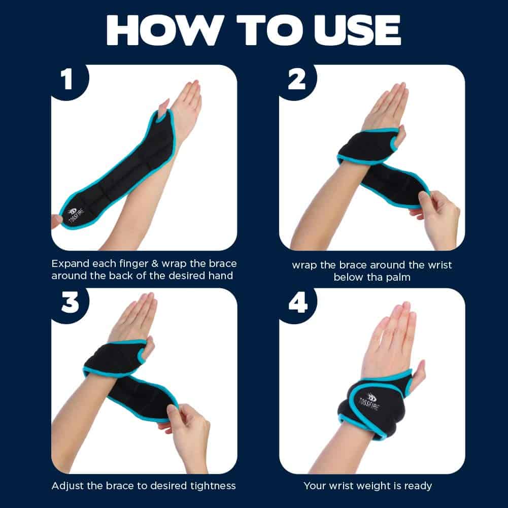 Set de Pesas para Muñecas 4lb (2lbs Cada Uno) Peso de Brazo - Imagen 8