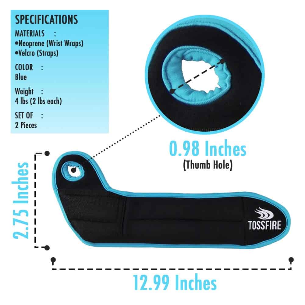 Set de Pesas para Muñecas 4lb (2lbs Cada Uno) Peso de Brazo - Imagen 7