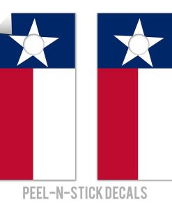 Adhesivos para tablero de cornhole con bandera del estado