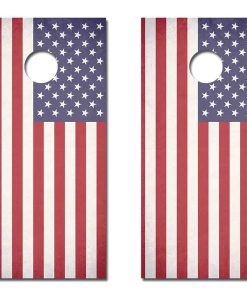 Pegatinas para tablero de Cornhole - Bandera Americana -