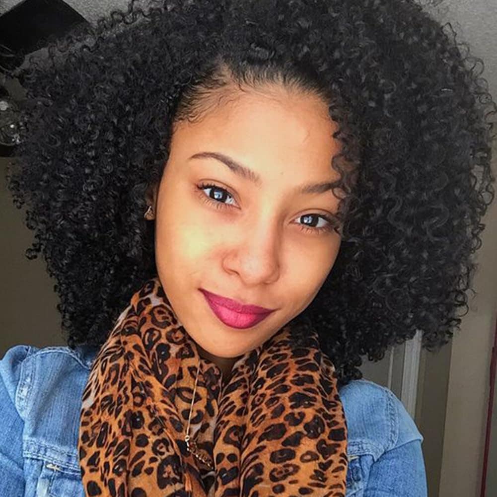 Extensiones de Cabello Afro Kinky Rizado Clip In de Cabello
