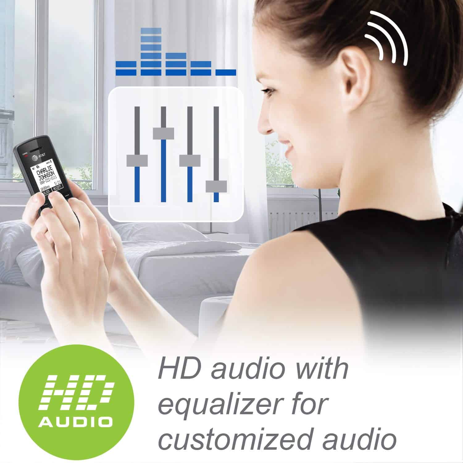 Teléfono inalámbrico expandible AT&T CLP99387 DECT 6.0 con - Imagen 10