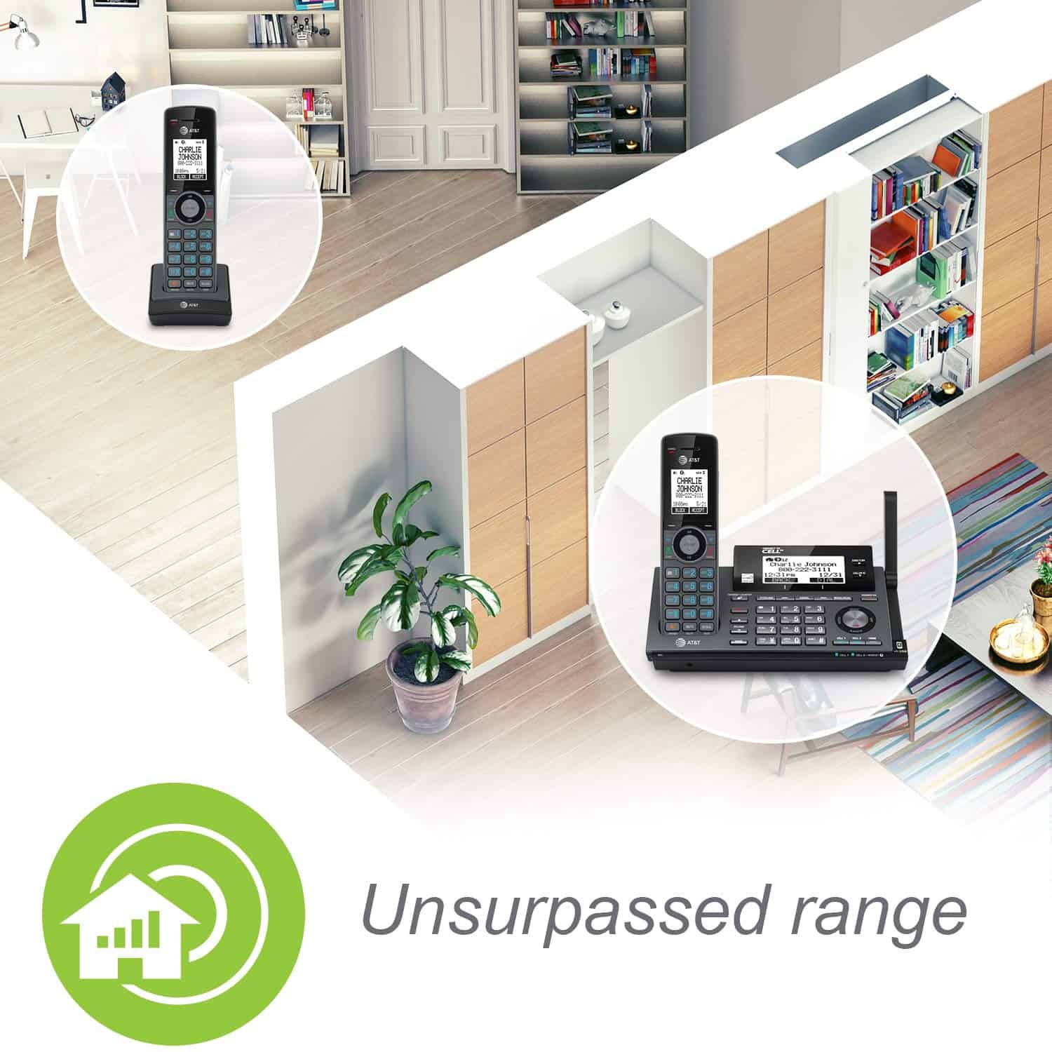 Teléfono inalámbrico expandible AT&T CLP99387 DECT 6.0 con - Imagen 3