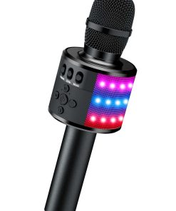 Micrófono de Karaoke Inalámbrico Bluetooth -Negro