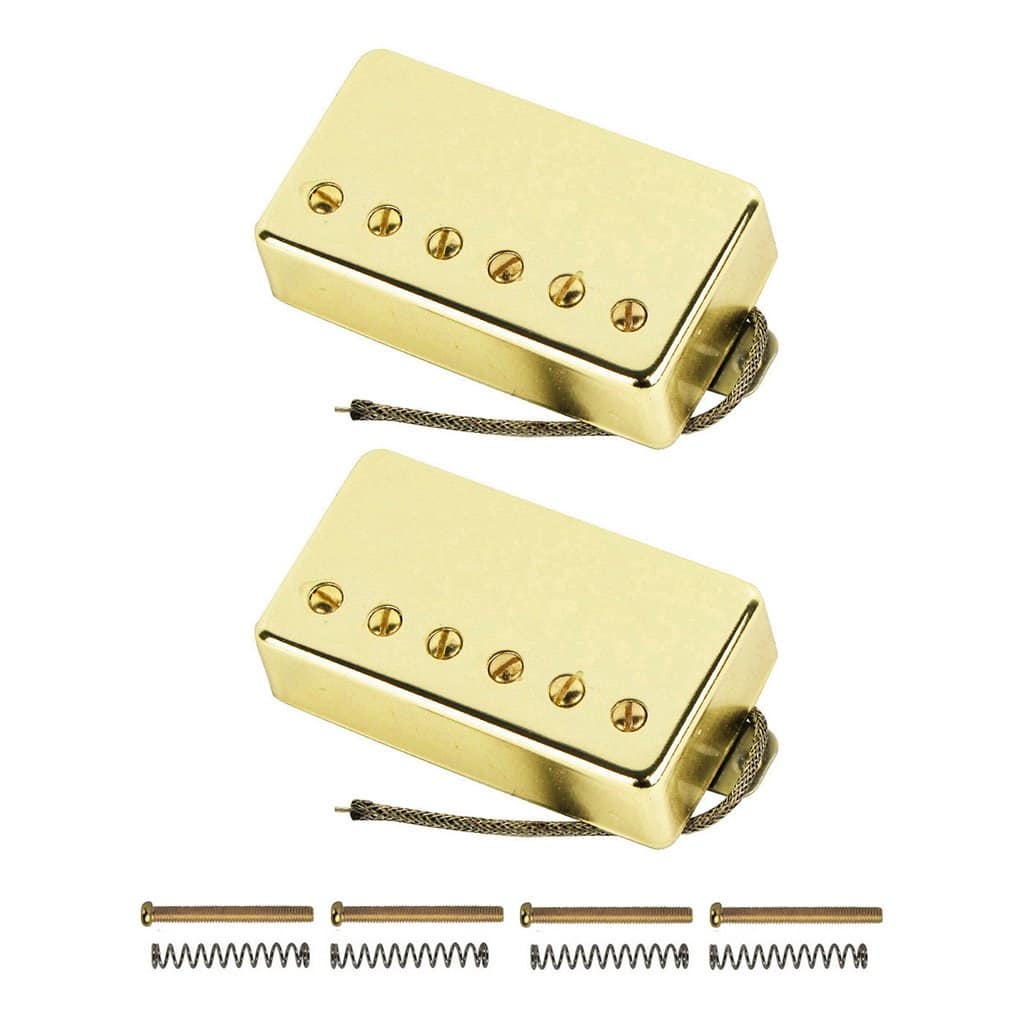 Set de pastillas de guitarra Humbucker FLEOR Alnico5 Dorado