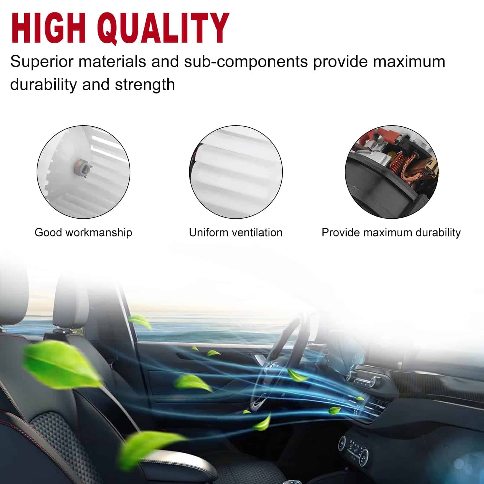 Ensamblaje del motor del ventilador HVAC TOPAZ para Audi A8 - Imagen 4