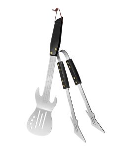 Set de herramientas para barbacoa estilo guitarra rock de